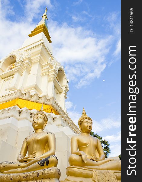 Buddha Image In Temple Of Thailand