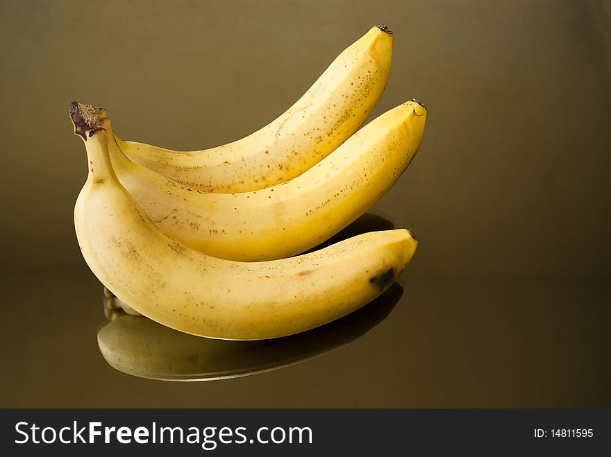 Close-up of bunch of bananas.