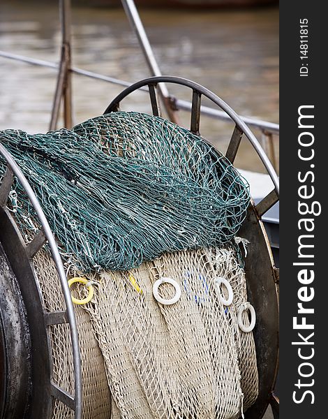 An image Close-up of a fishing net