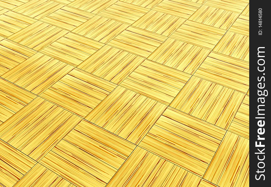 3d illustration of wood parquet floor background