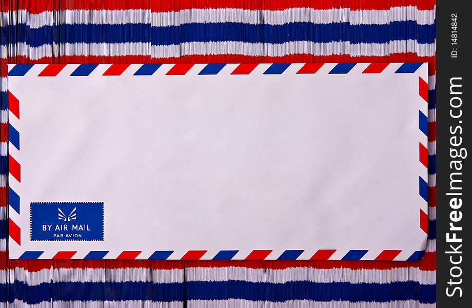 Stack of air mail envelope