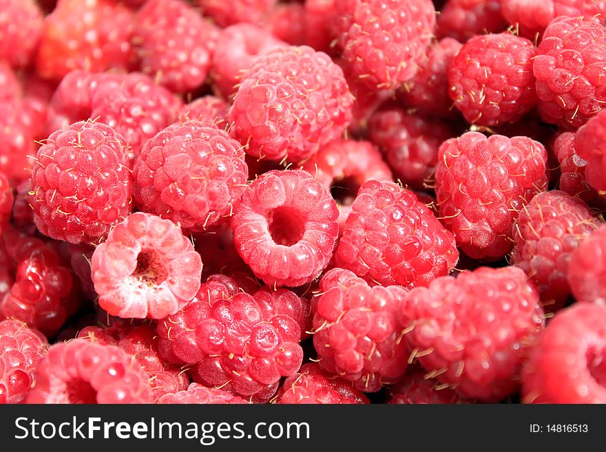 Background of aromatic and fresh raspberry. Background of aromatic and fresh raspberry