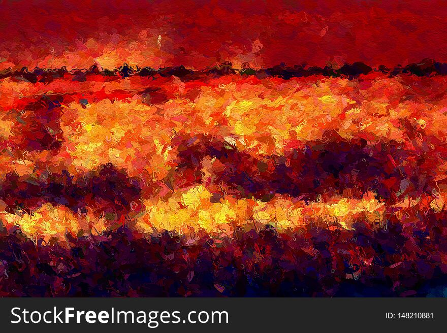 Art red color pattern background