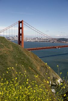 Golden Gate Bridge On A Summer Day Stock Images Golden Gate Bridge On A Summer Day Stock Images