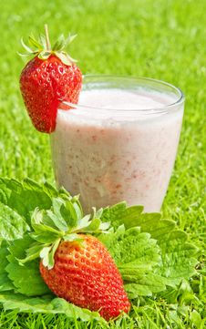Strawberry Milkshake Stock Image Strawberry Milkshake Stock Image