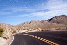Winding Desert Highway Royalty Free Stock Photography Winding Desert Highway Royalty Free Stock Photography