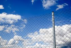 Fence And Sky Royalty Free Stock Photos Fence And Sky Royalty Free Stock Photos