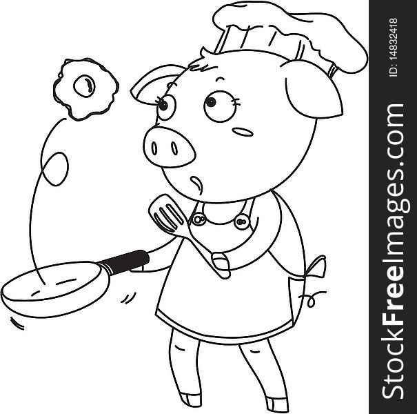 A Pig As A Chef