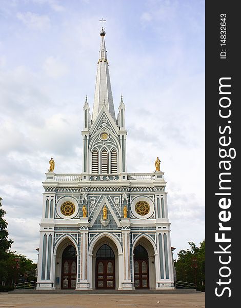 Gothic style, over 100 years old church in Thailand.