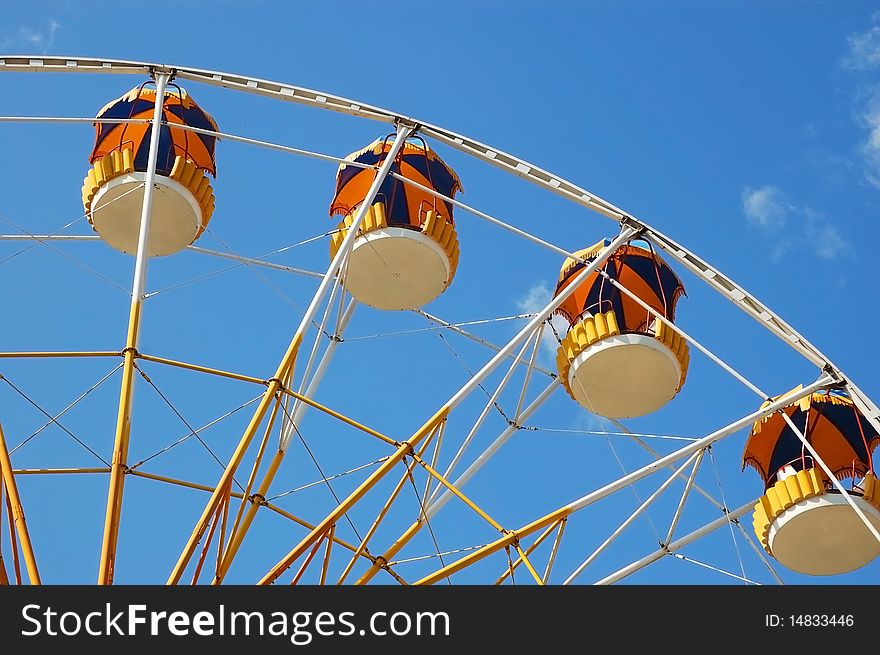 Ferris wheel in amusement park