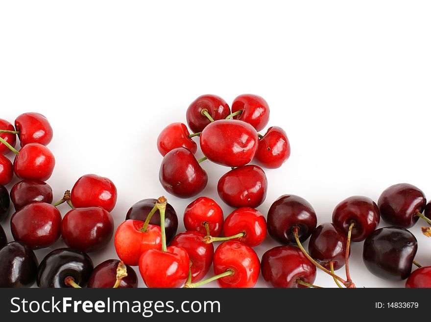 Close up of some delicious looking cherries