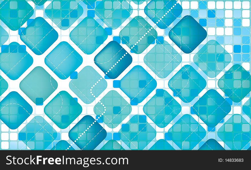 Abstract Vivid Blue Background