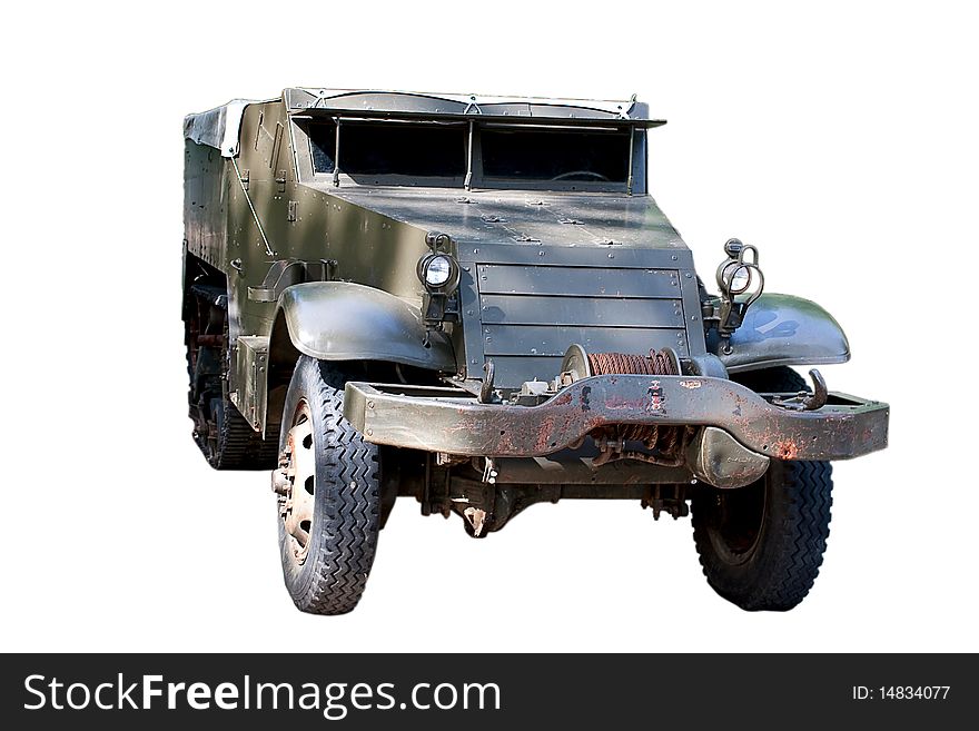 M3 half-track, armored personnel carrier, the second World War. M3 half-track, armored personnel carrier, the second World War.