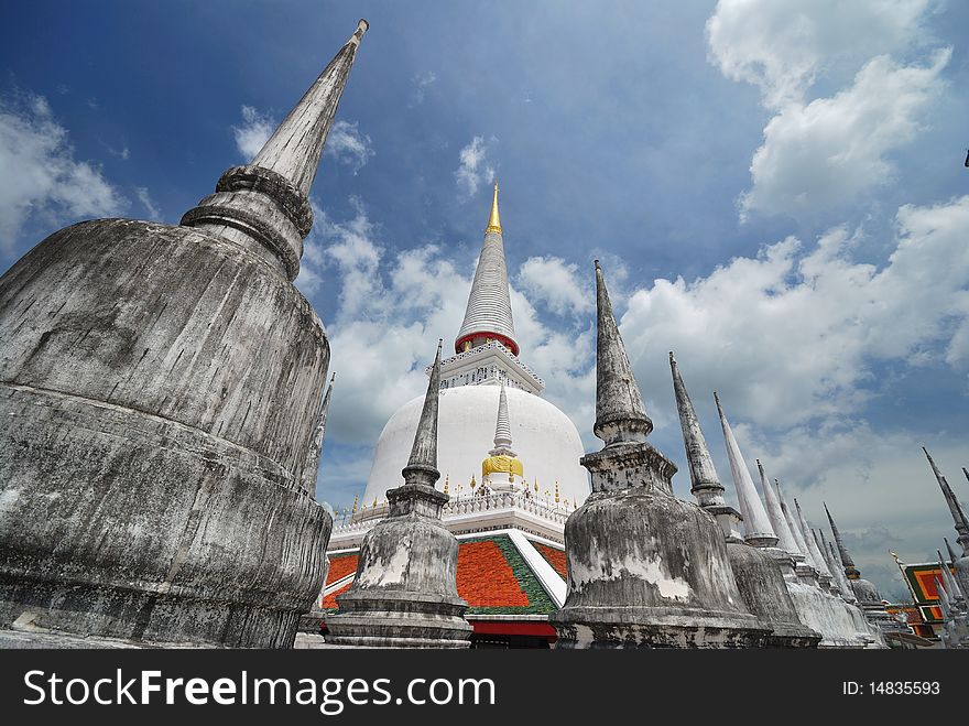 Front of the temple. Ruamjai center of Buddhism. Front of the temple. Ruamjai center of Buddhism