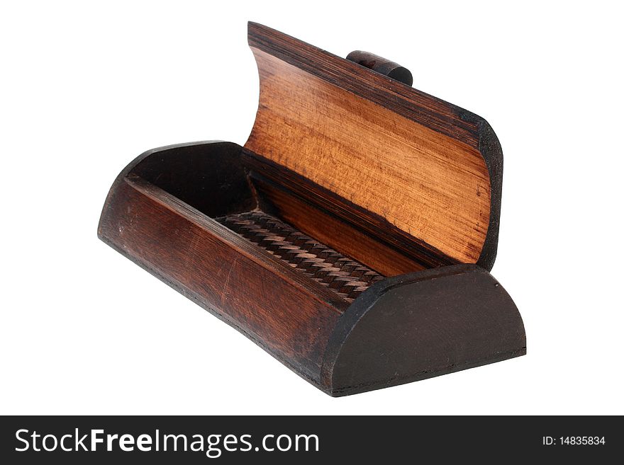 Wooden ancient casket for storage of small subjects.