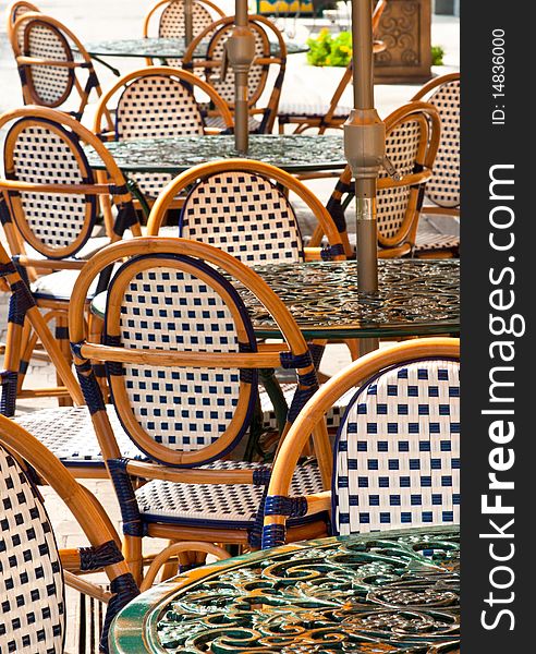 Portrait of Outdoor Furniture of F&B Industry. Portrait of Outdoor Furniture of F&B Industry