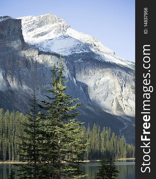 Mountain Emerald Lake at alberta Canada