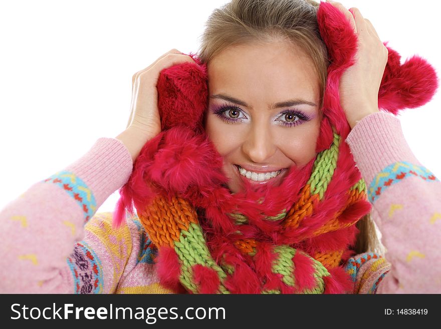 Winter Happy Young Woman