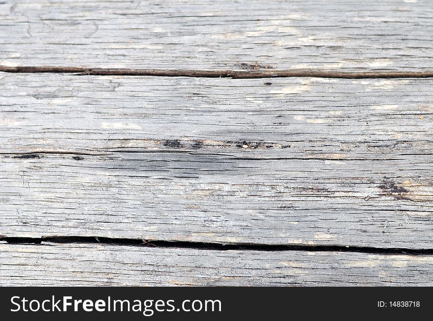 Closeup view of old wooden texture