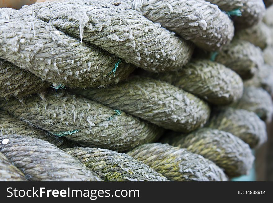 Background image of textured and coiled rope. Background image of textured and coiled rope