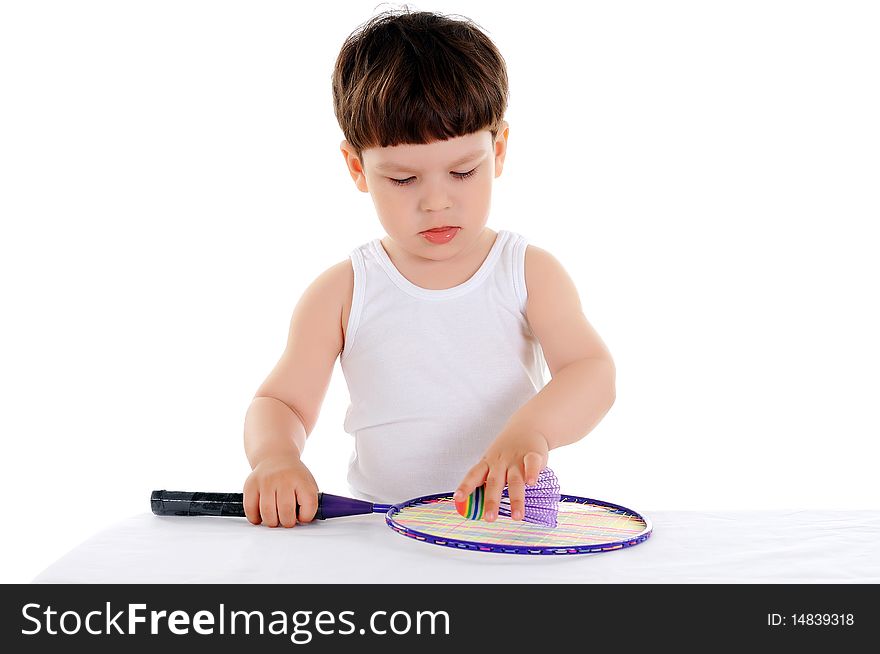 Little Boy With A Racket