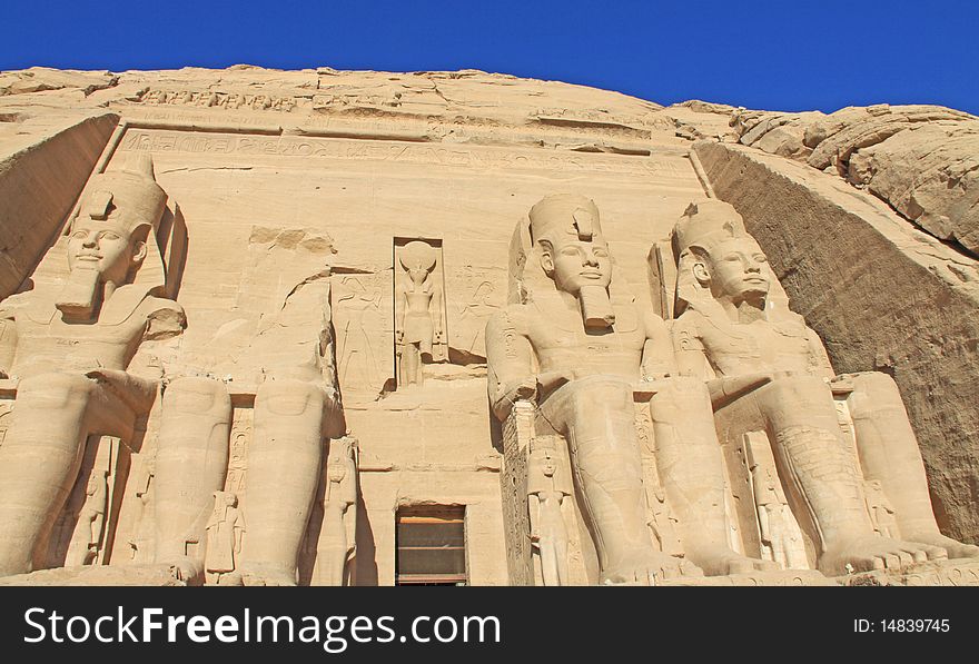 Temple of Abu Simbel in Egypt. Temple of Abu Simbel in Egypt