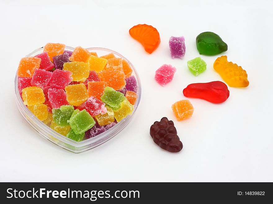 Close Up Of Colorful Candies Jelly