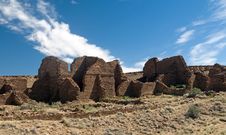 Kin Bineola Ruins, Chaco Canyon Royalty Free Stock Photography Kin Bineola Ruins, Chaco Canyon Royalty Free Stock Photography