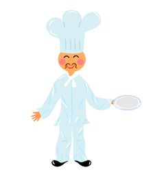Chef With Plate Royalty Free Stock Photos