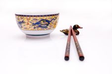 Chop Sticks With Bowl Royalty Free Stock Photo Chop Sticks With Bowl Royalty Free Stock Photo