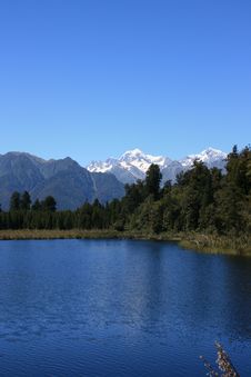 Lake Matheson / Mount Cook Royalty Free Stock Images Lake Matheson / Mount Cook Royalty Free Stock Images