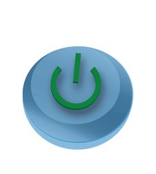 Blue Button With The Symbol Royalty Free Stock Images