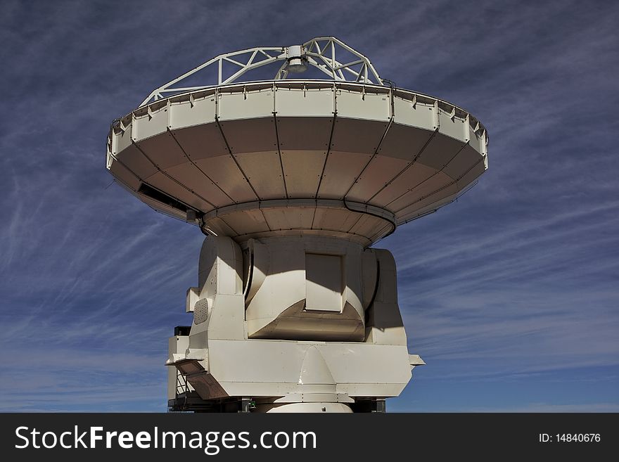 Big huge antenna to observe formation of new galaxies and stars, using radiofrequency. Big huge antenna to observe formation of new galaxies and stars, using radiofrequency.