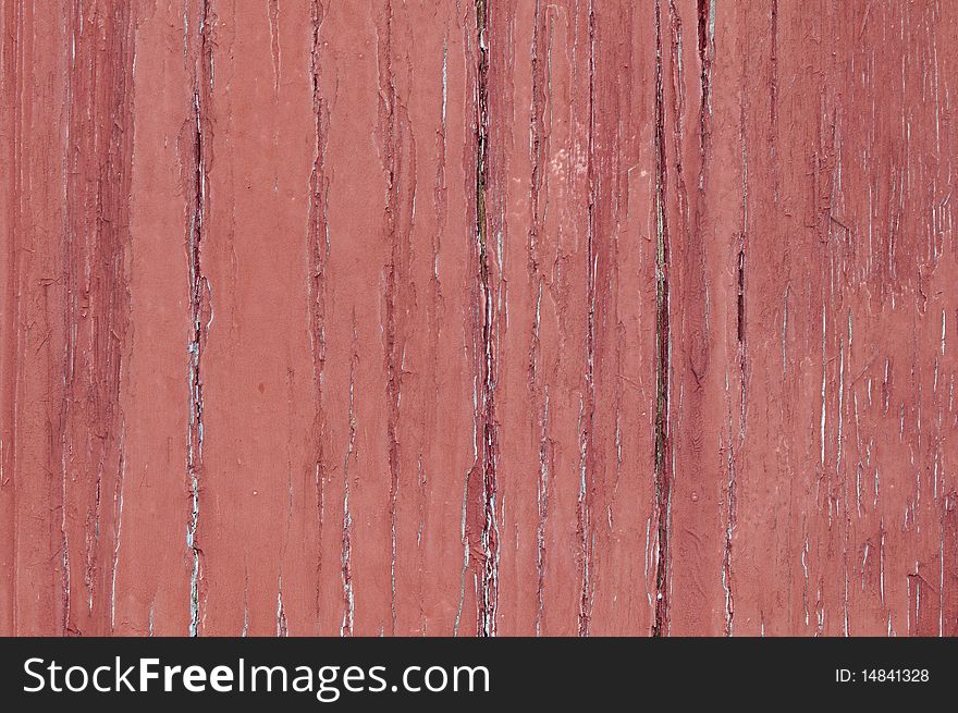 Red Painted Wood