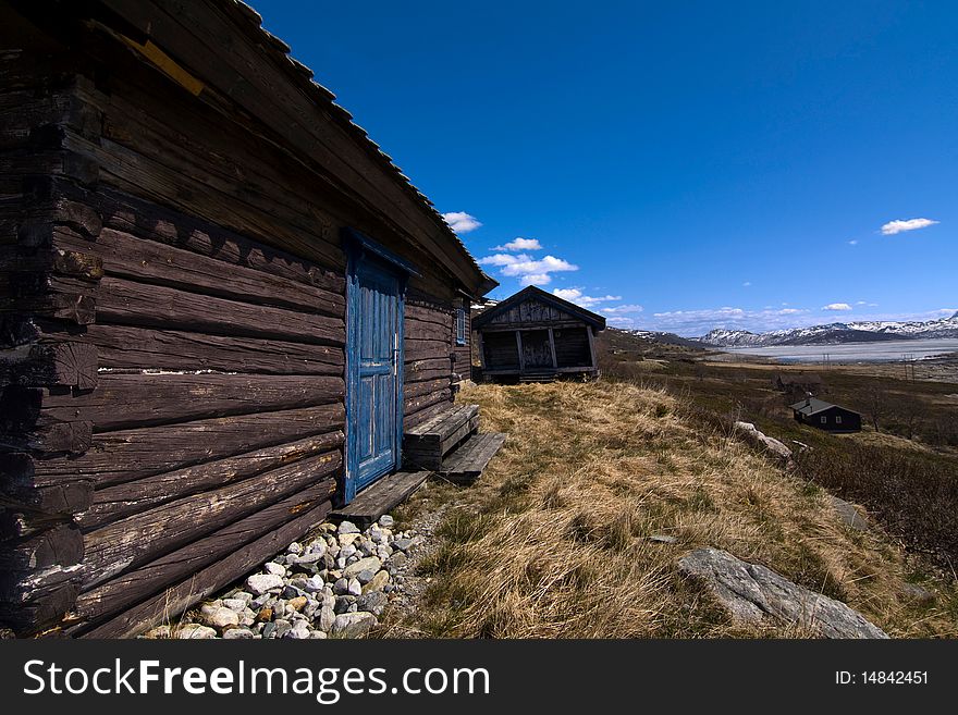 Norwegian tundra summer cabin