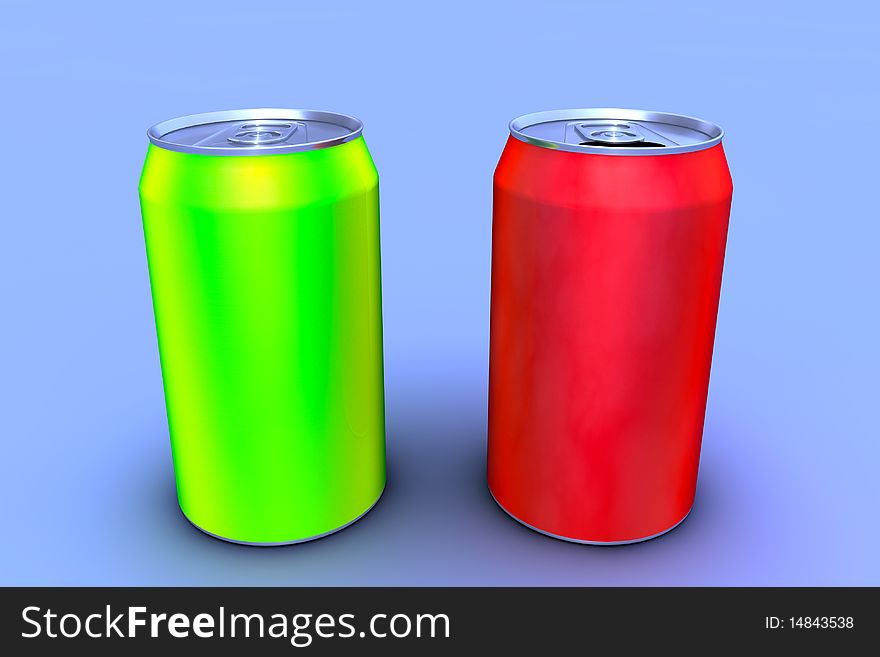 Drink Can 3d rendered illustration