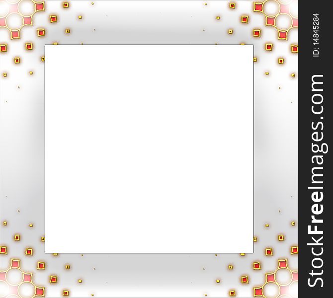 Vintage photo frame for web or wallpaper with classy patterns. Vintage photo frame for web or wallpaper with classy patterns