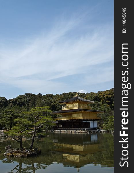 The Kinkaku-ji (Golden Pavilion) in Kyoto, Japan during Spring, 2007. The Kinkaku-ji (Golden Pavilion) in Kyoto, Japan during Spring, 2007