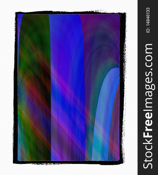 Background with multi cool colors and black border. Background with multi cool colors and black border