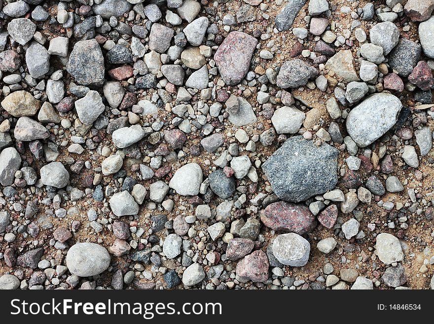 Close up of gravel surface. Close up of gravel surface.