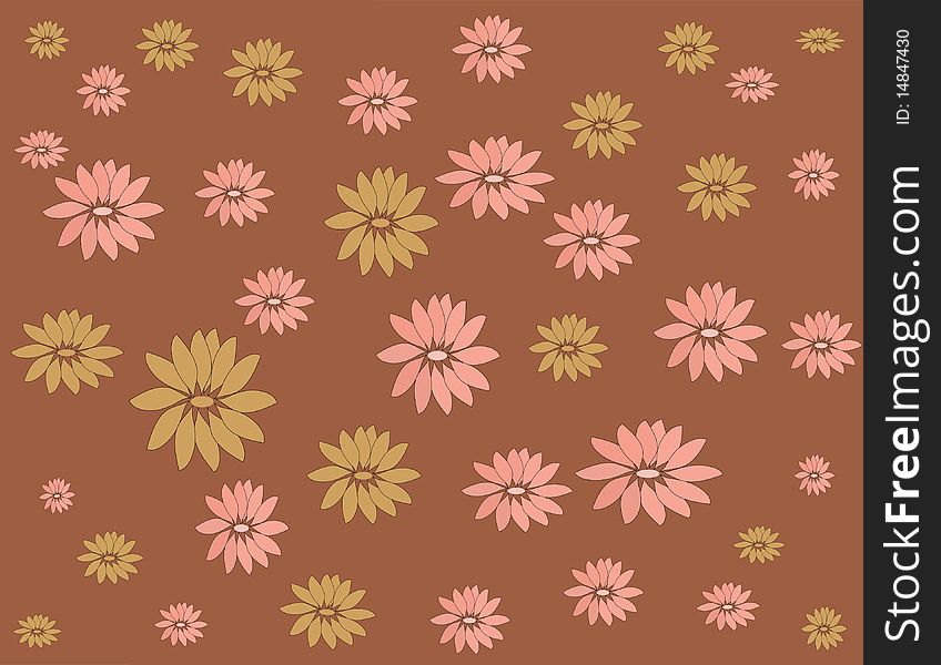 The . The Brown background with(since) rose and brown flower. The . The Brown background with(since) rose and brown flower.