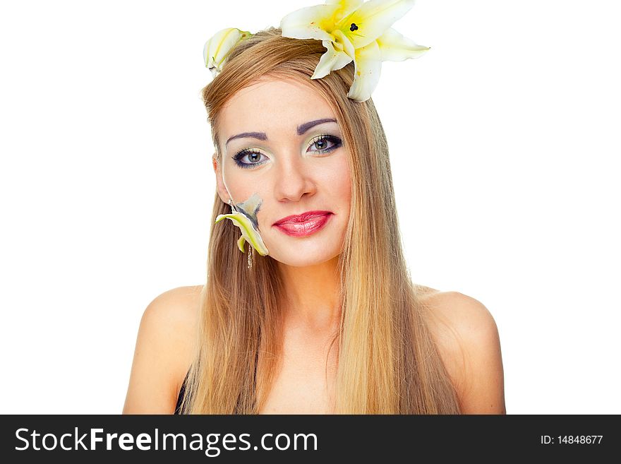 Woman With Yellow Flowers