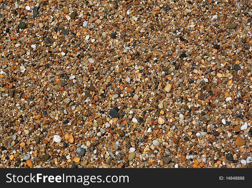 Pebbles in the coastal zone. Pebbles in the coastal zone
