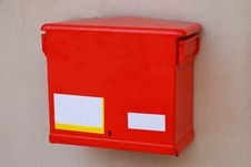 Red Post Box Royalty Free Stock Photography