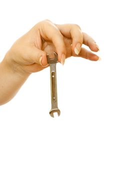 Female Hand Holding Wrench Tools Royalty Free Stock Photo Female Hand Holding Wrench Tools Royalty Free Stock Photo