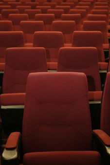 Chairs In A Theater Stock Photos