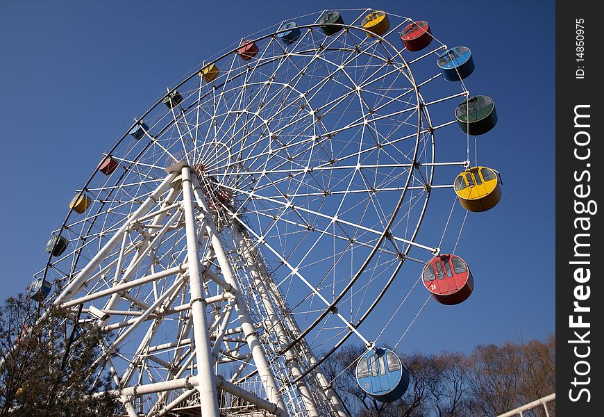 The Ferris wheel in JiNan. The Ferris wheel in JiNan