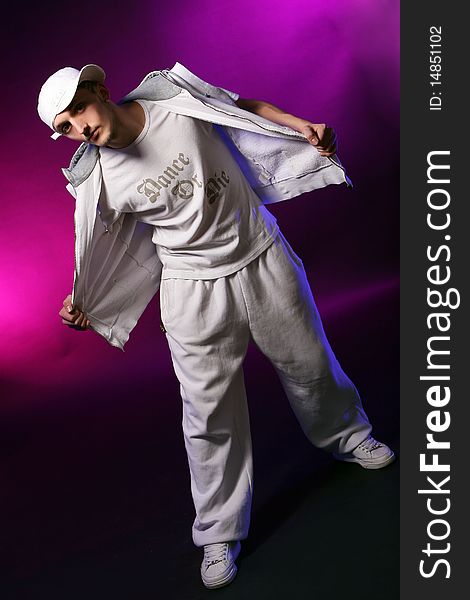 Hip Hop Dancer In Studio