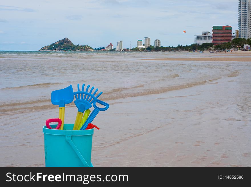 This picture is Hua Hin beach landscape,Thailand. This picture is Hua Hin beach landscape,Thailand