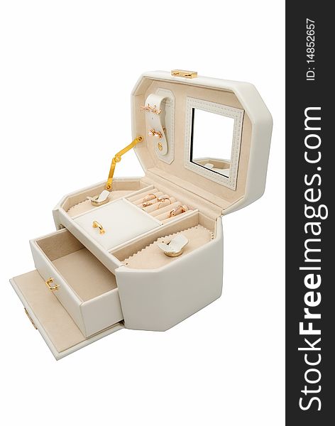 White case for jewelry